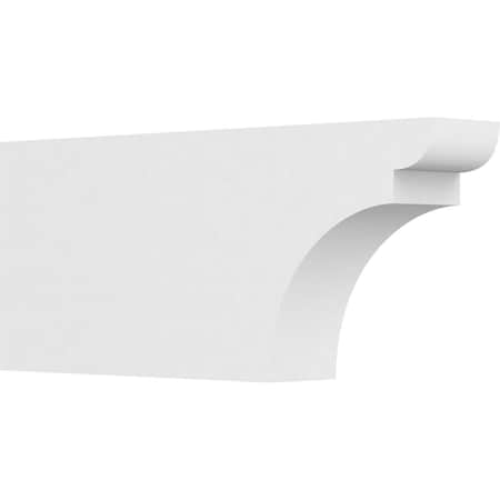 Ekena Millwork Standard Yorktown Architectural Grade PVC Rafter Tail, 4"W X 10"H X 24"L RFTP04X10X24YOR